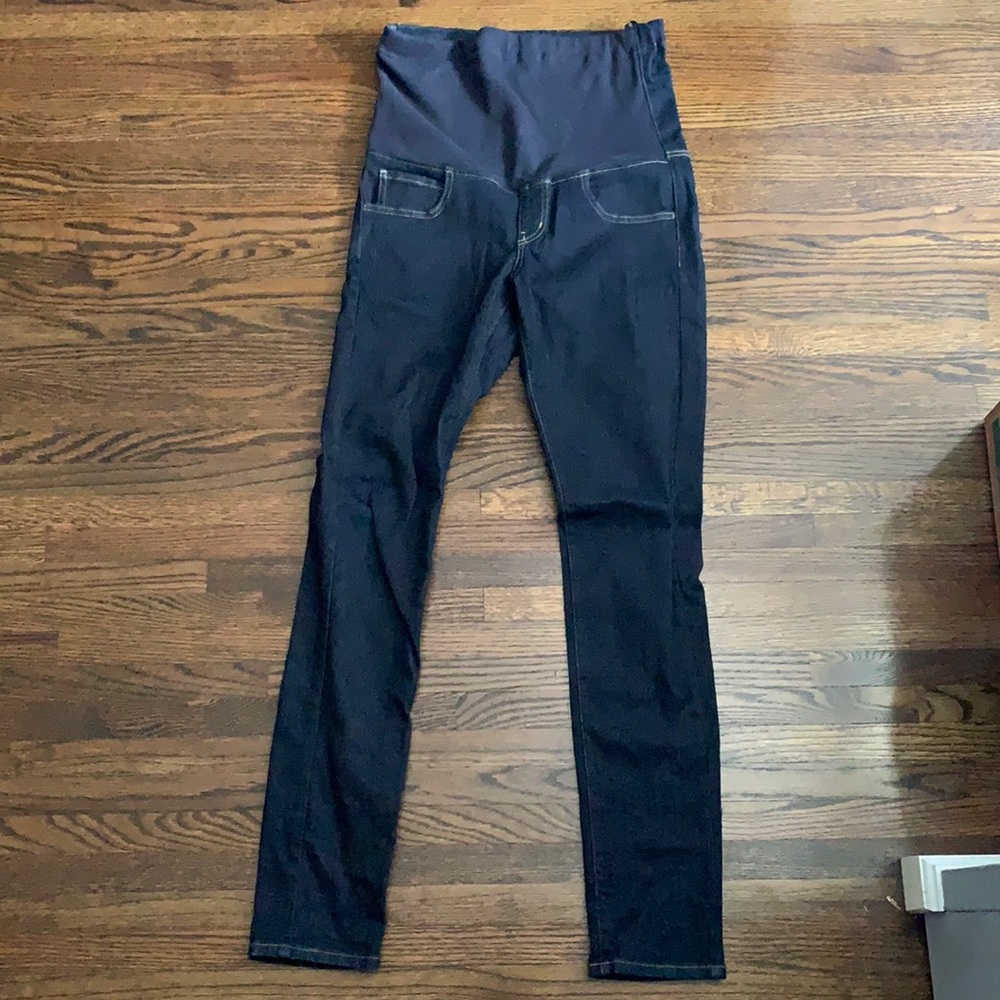 Maternity Uniqlo ultra stretch jeans leggings in navy